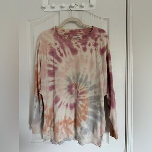 Oversized American Eagle Tie-Dye Pullover